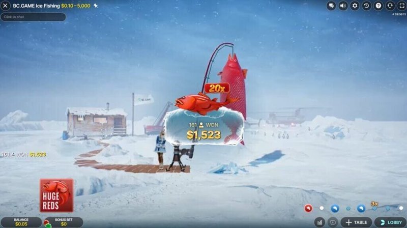 Overview of ice fishing demo